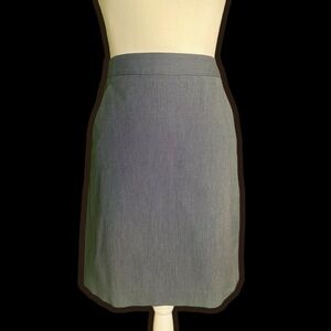 Theory Vintage ‘Lilous/Infinite’ Gray Micro Striped Pocketed Pencil Skirt Size 4